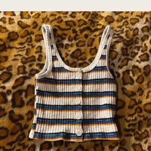 Forever 21 Striped Knit Tank Top